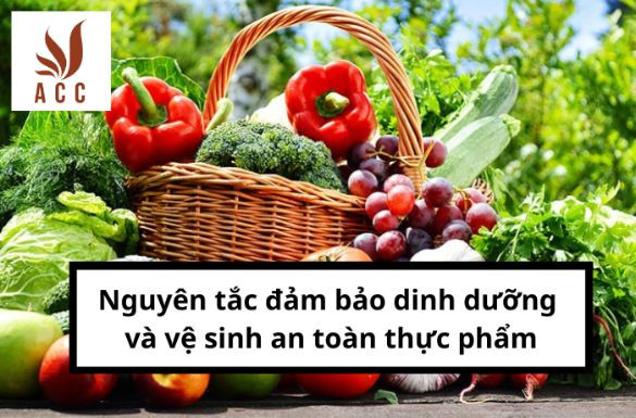 Nguyên tắc đảm bảo dinh dưỡng và vệ sinh an toàn thực phẩm