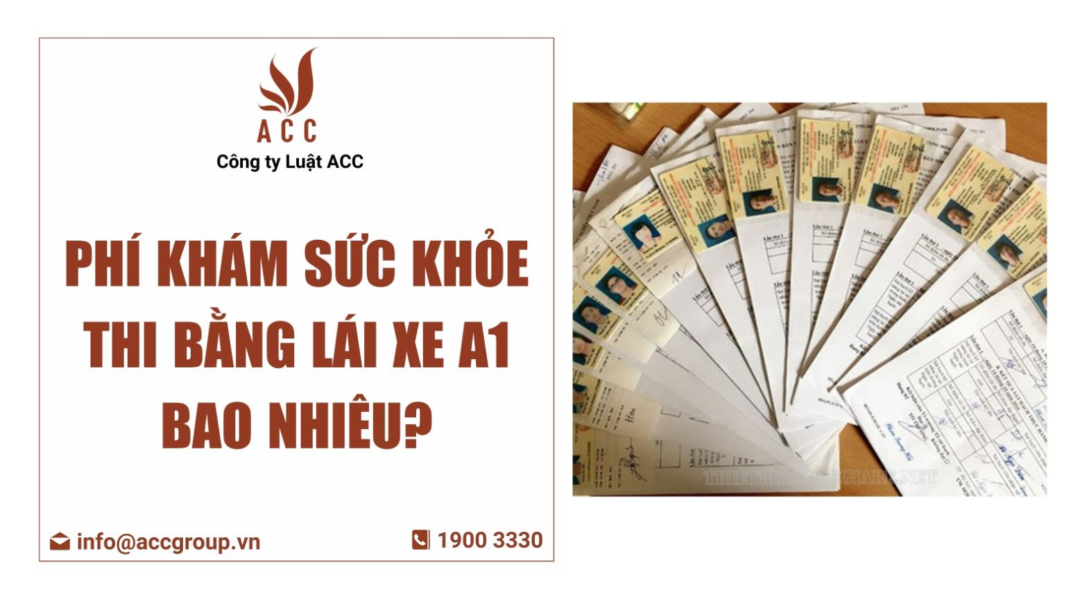 phí khám sức khỏe thi bằng lái xe a1