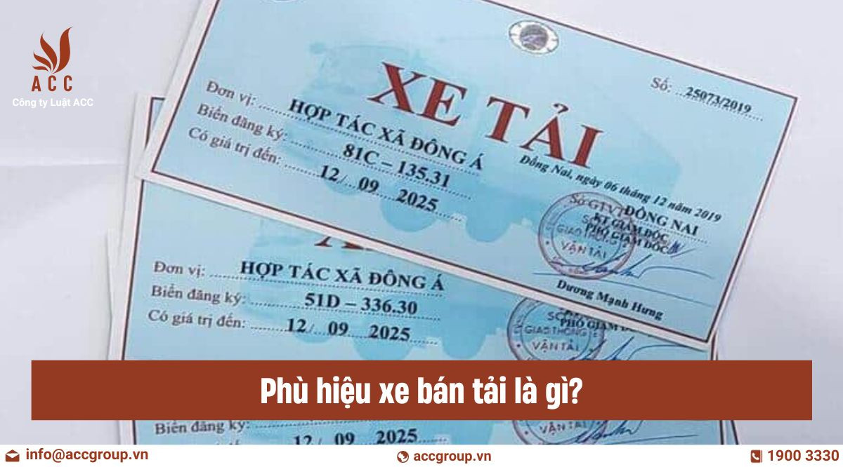 Phù hiệu xe bán tải là gì?