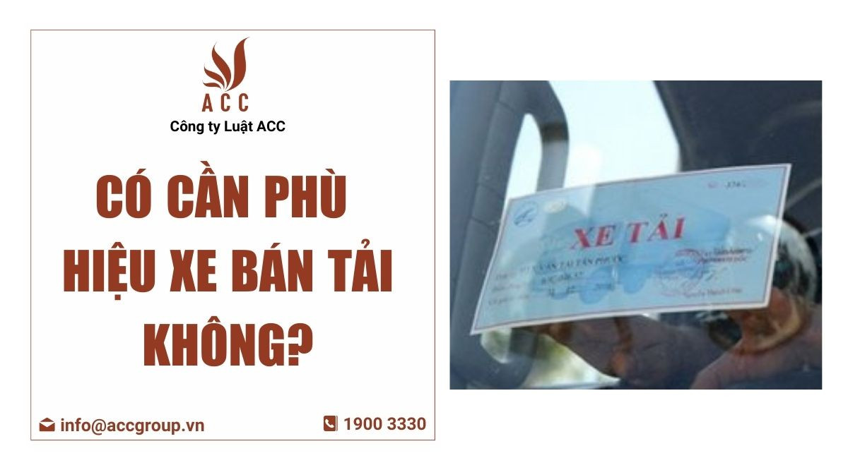 phù hiệu xe bán tải