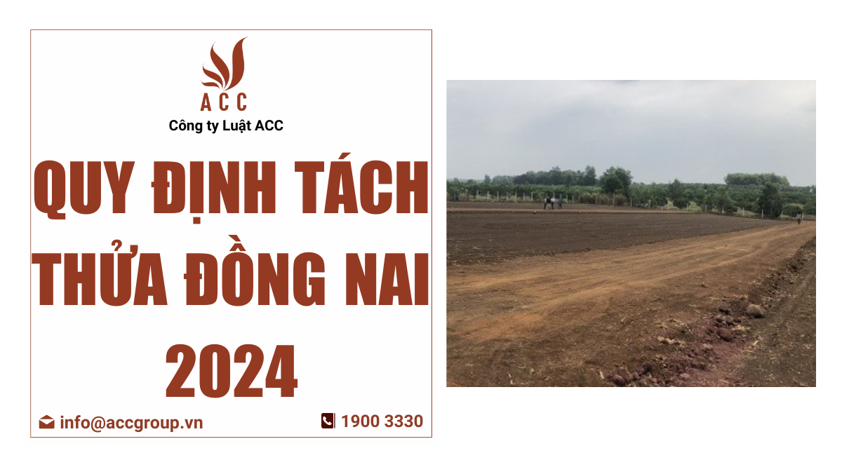Quy định tách thửa Đồng Nai 2024