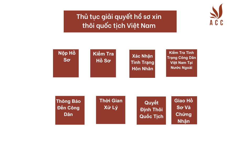 Thủ tục giải quyết hồ sơ xin thôi quốc tịch Việt Nam