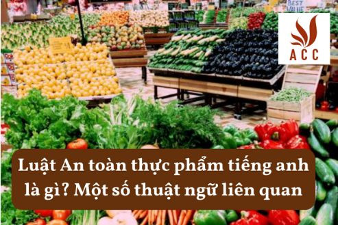 Luật An toàn thực phẩm tiếng anh là gì? Một số thuật ngữ liên quan