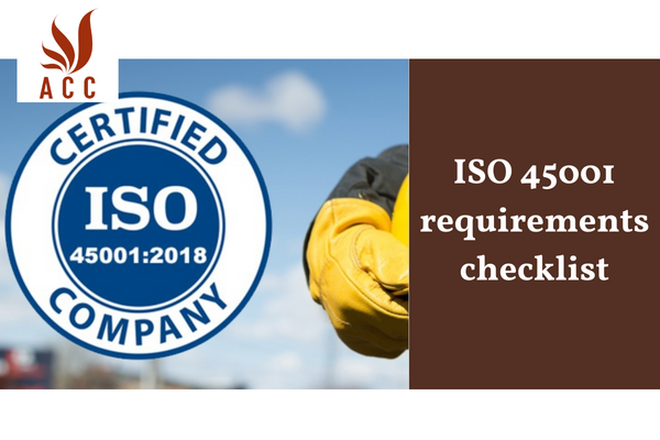 ISO 45001 requirements checklist