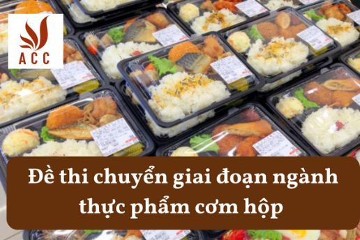 Đề thi chuyển giai đoạn ngành thực phẩm cơm hộp