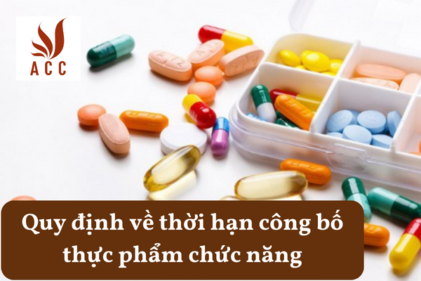 Quy định về thời hạn công bố thực phẩm chức năng