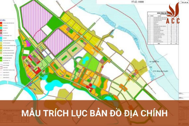 Mẫu trích lục bản đồ địa chính
