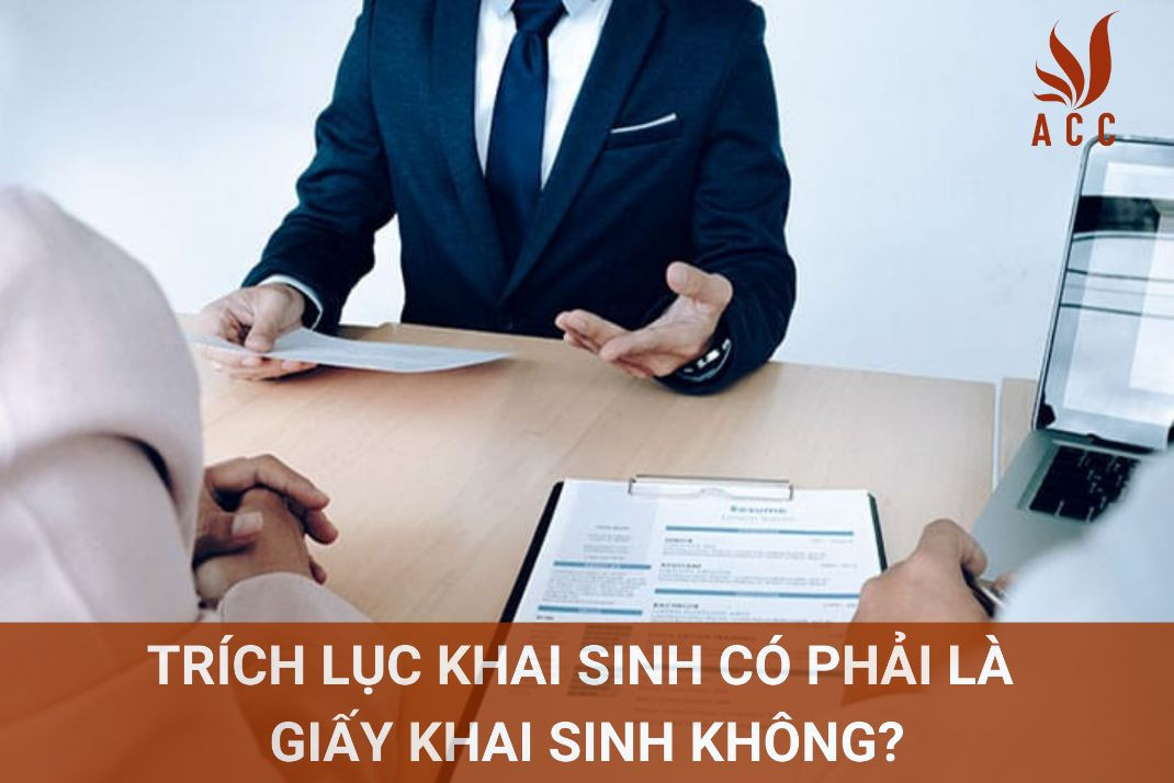 Trích lục khai sinh có phải là giấy khai sinh không?