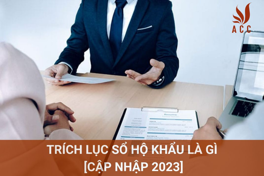Trích lục sổ hộ khẩu là gì [Cập nhập 2023]