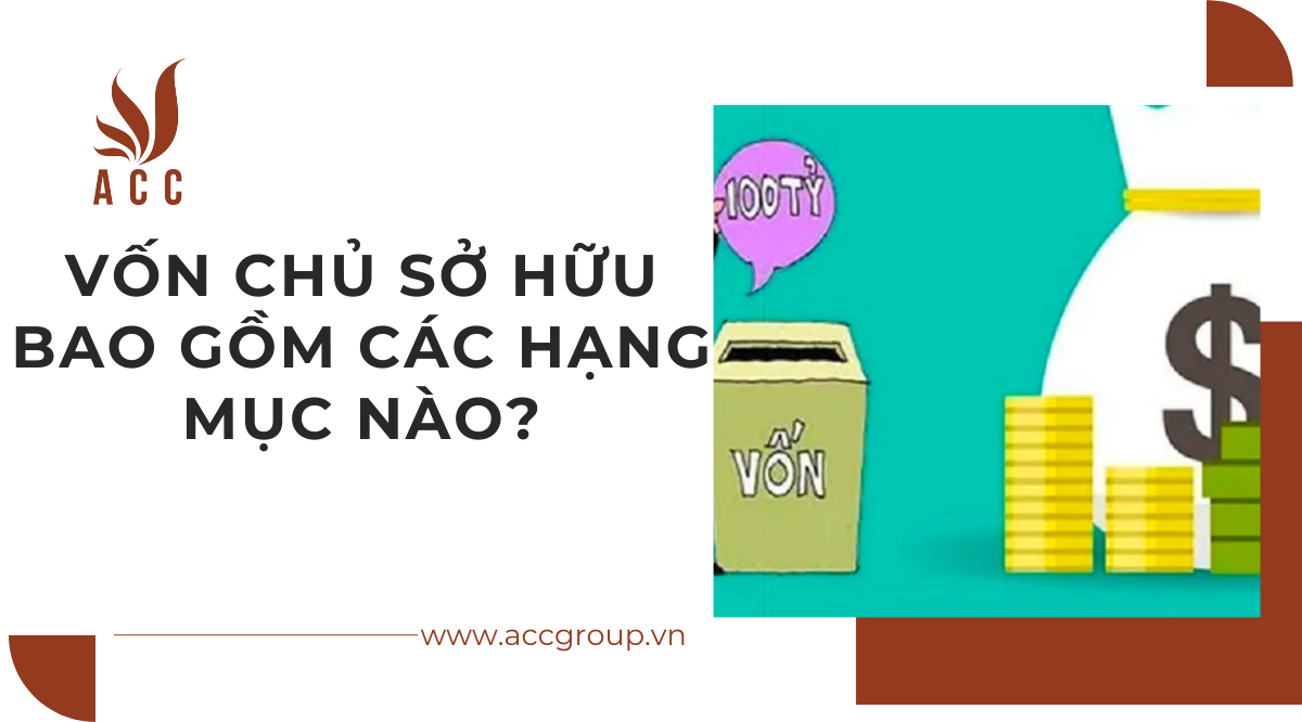 Vốn chủ sở hữu bao gồm các hạng mục nào?
