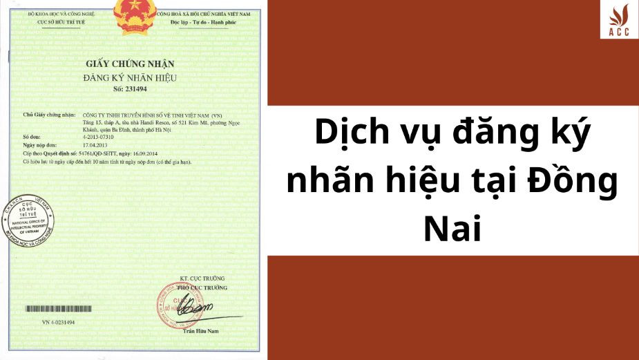 Dịch vụ đăng ký nhãn hiệu tại Đồng Nai