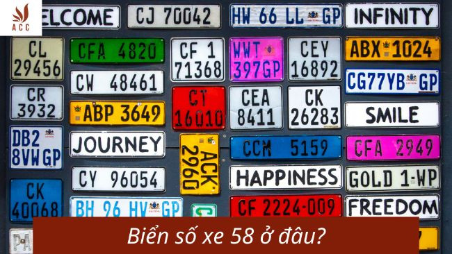 Biển số 58 ở đâu