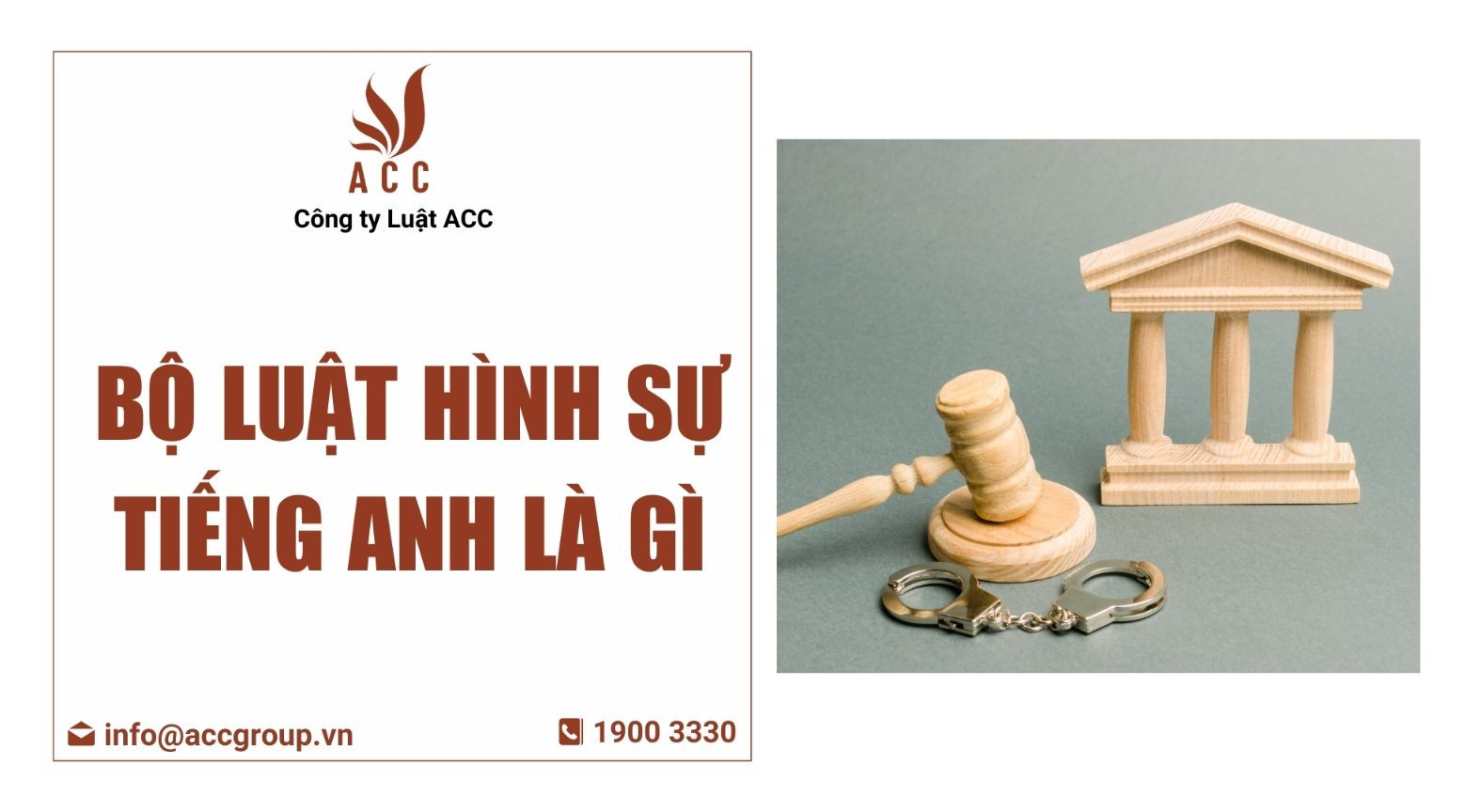 Bộ luật hình sự tiếng anh là gì