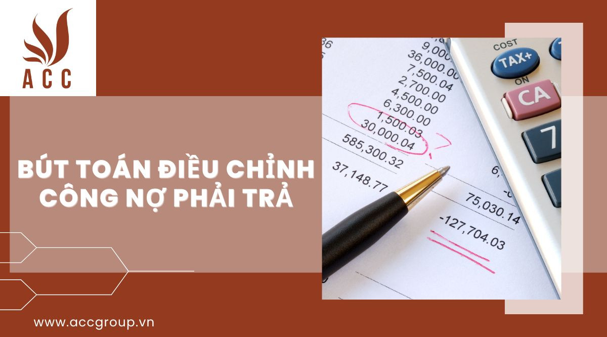 Bút toán điều chỉnh công nợ phải trả