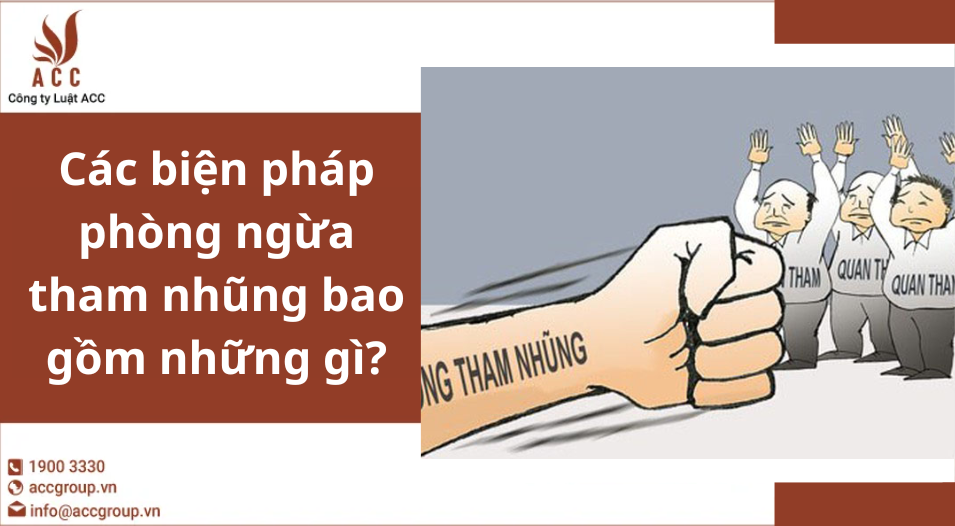 Các biện pháp phòng ngừa tham nhũng bao gồm những gì?