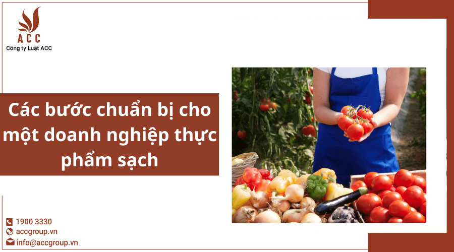 Các bước chuẩn bị cho một doanh nghiệp thực phẩm sạch