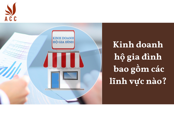 Kinh doanh hộ gia đình bao gồm các lĩnh vực nào?