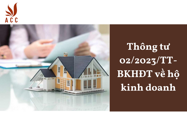 Thông tư 02/2023/TT-BKHĐT về hộ kinh doanh