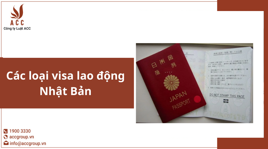 Các loại visa lao động Nhật Bản