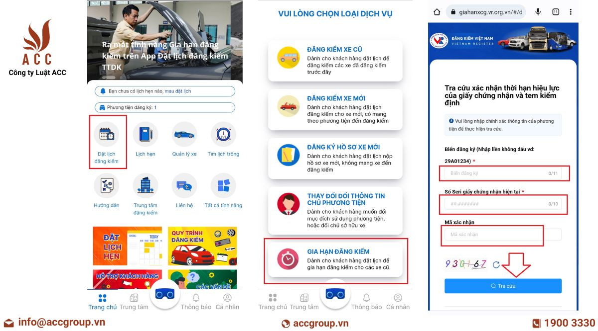 Cách tra cứu gia hạn đăng kiểm xe ô tô bằng ứng dụng điện thoại