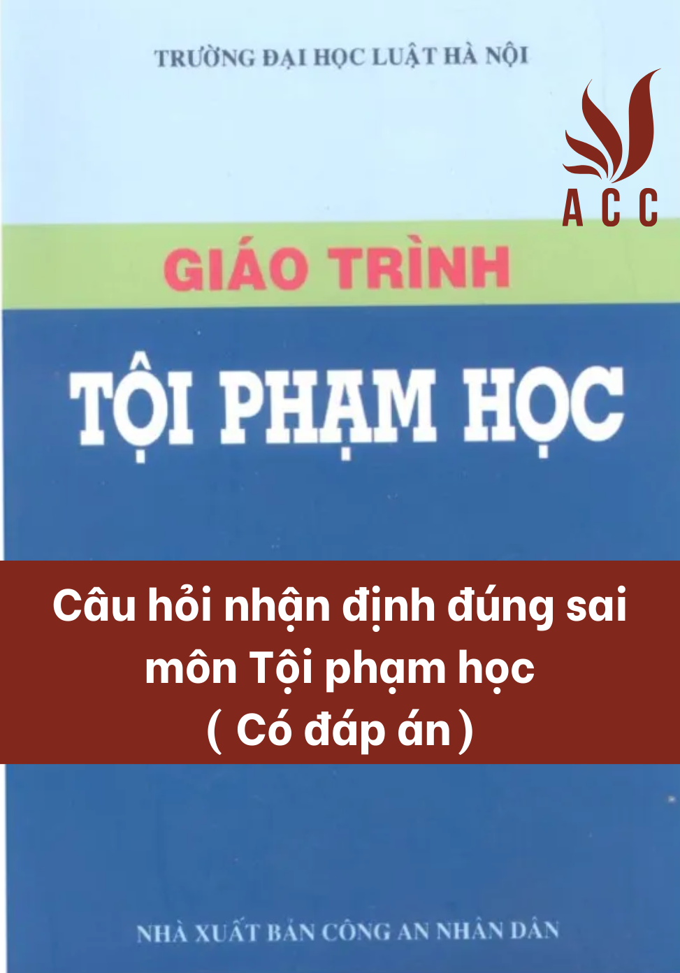Bộ câu hỏi nhận định đúng sai môn Tội phạm học (Đáp án)