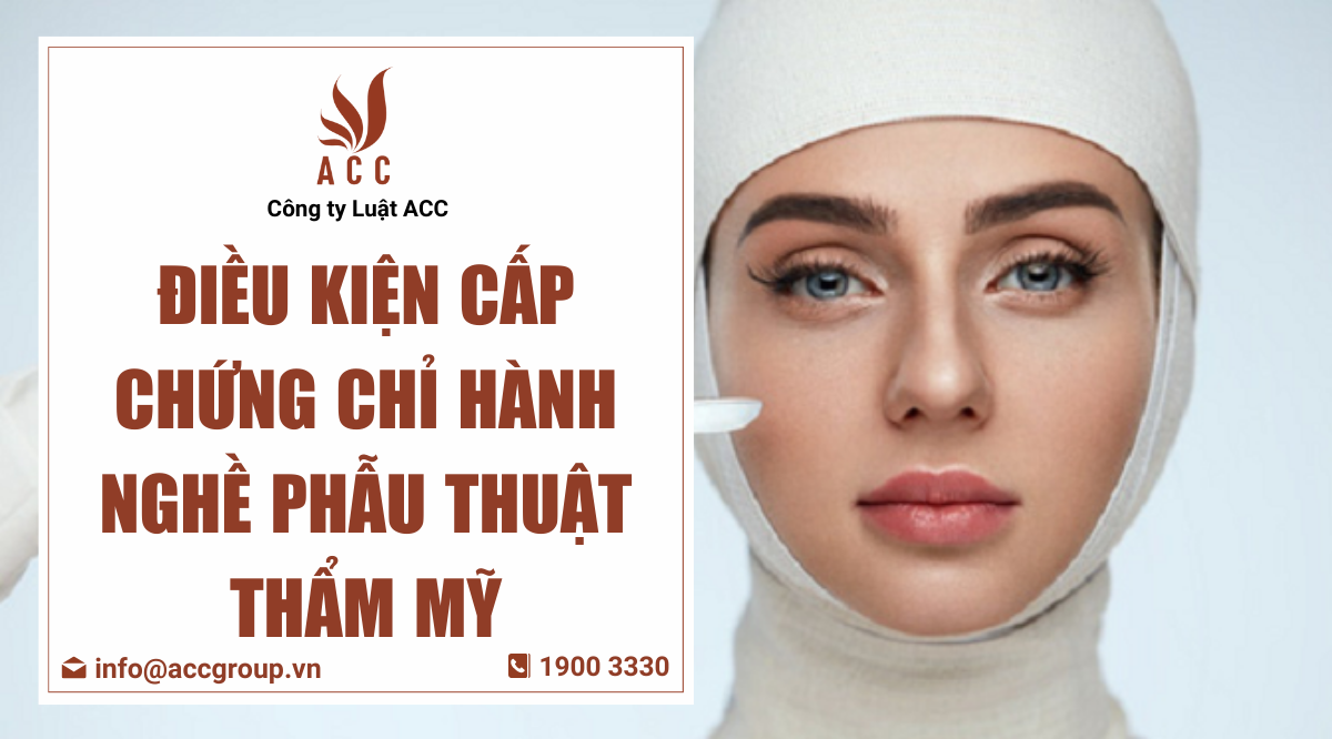 Chứng chỉ hành nghề phẫu thuật thẩm mỹ