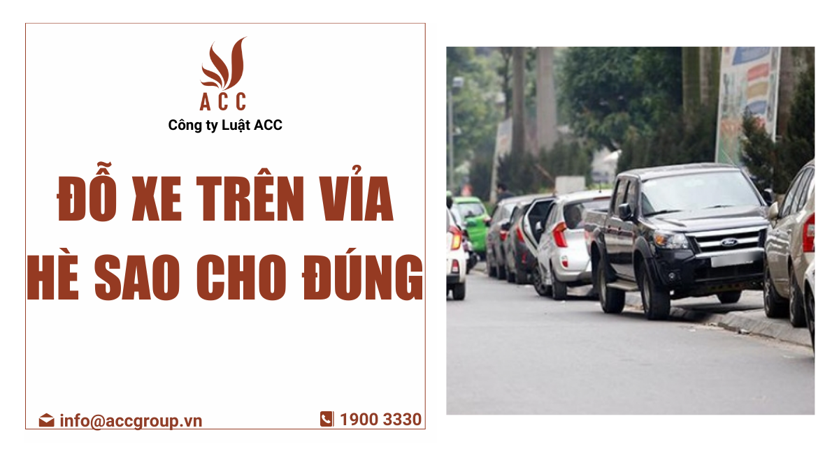 Đỗ xe trên vỉa hè sao cho đúng