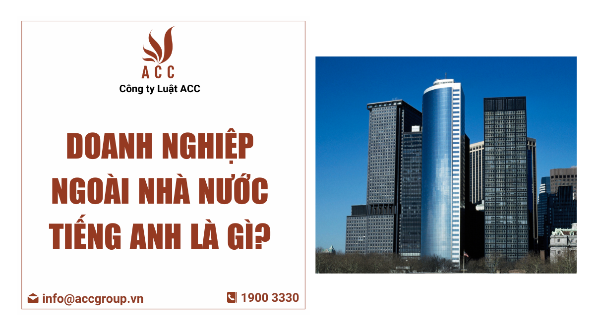 Doanh nghiệp ngoài nhà nước tiếng Anh là gì?