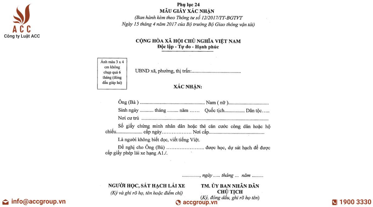 Hồ sơ thi bằng lái xe máy có gì?