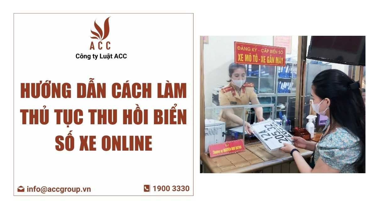 làm thủ tục thu hồi biển số xe online