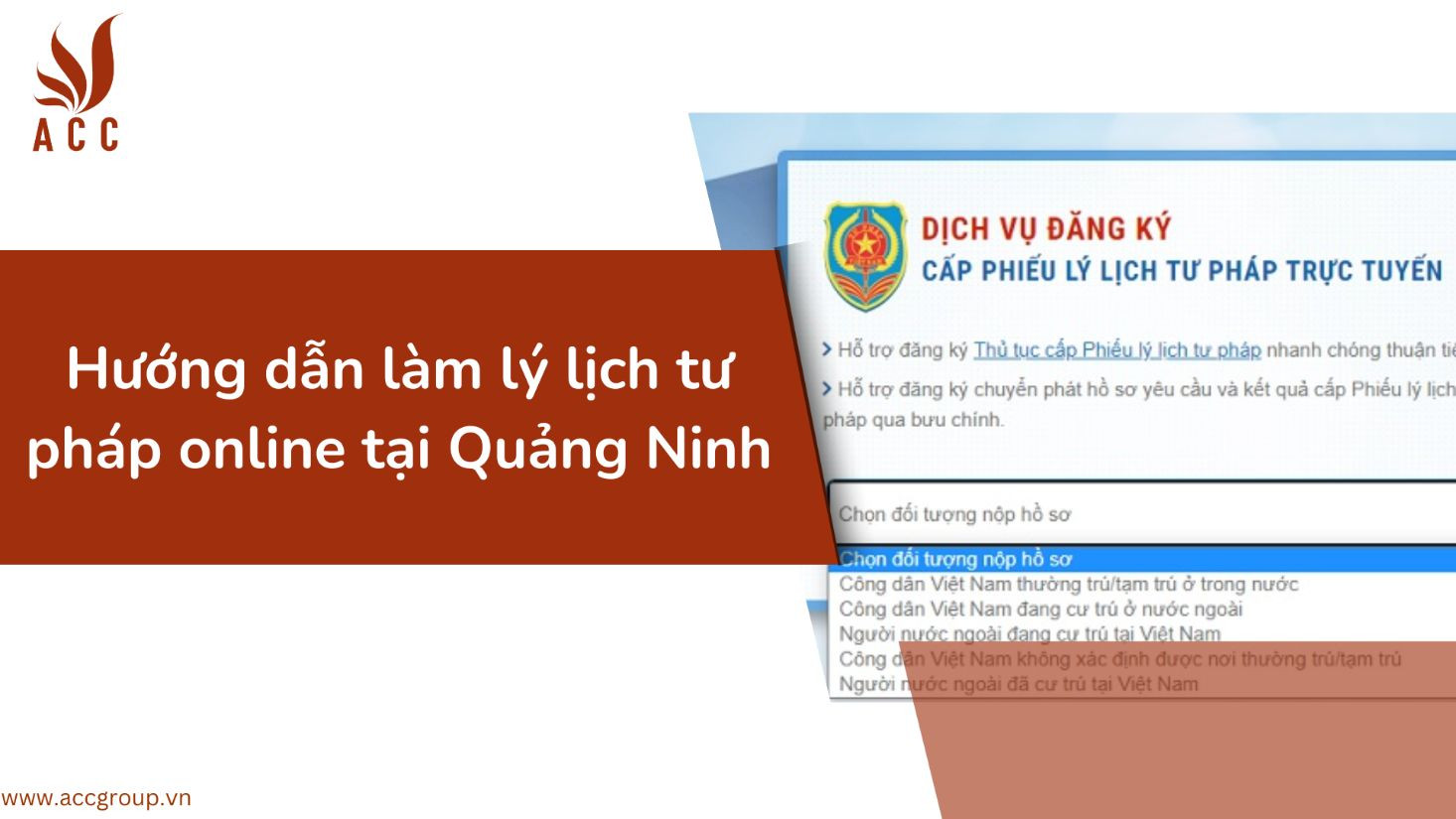 Hướng dẫn làm lý lịch tư pháp online tại Quảng Ninh