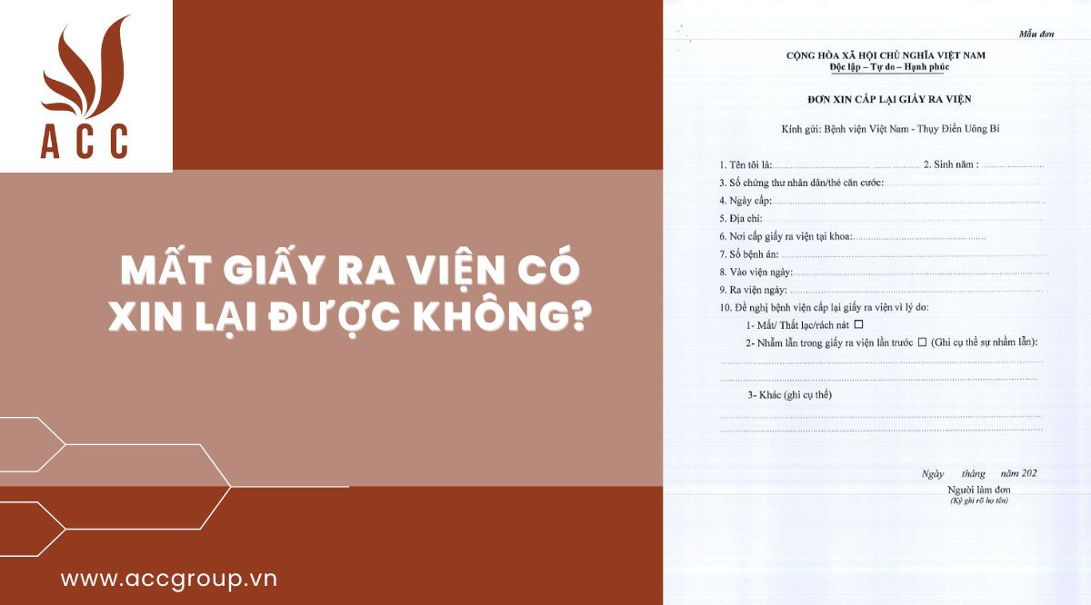Mất giấy ra viện có xin lại được không?