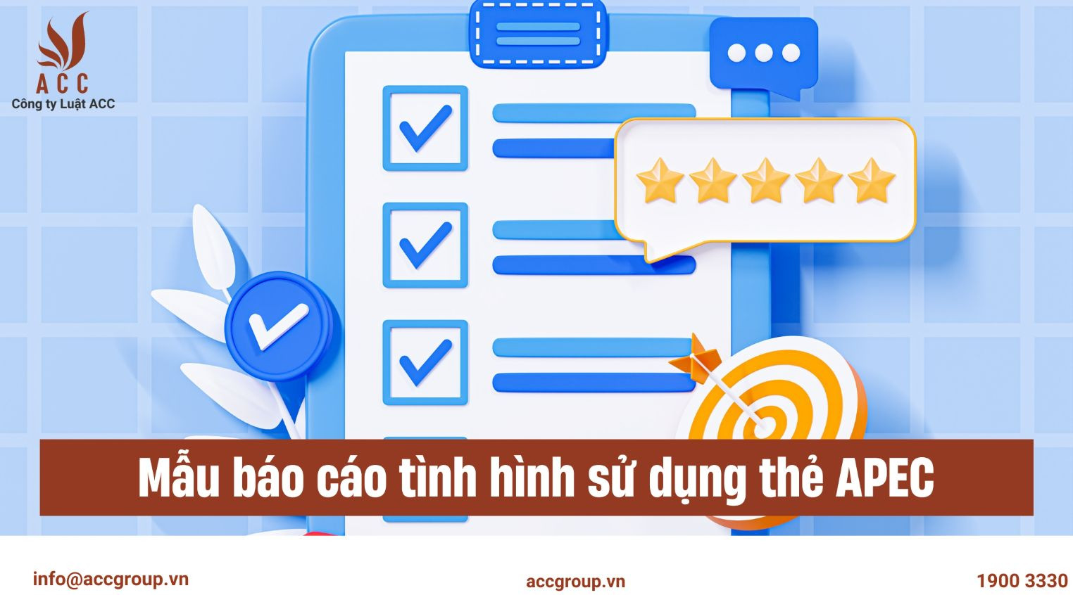 Mẫu báo cáo tình hình sử dụng thẻ APEC
