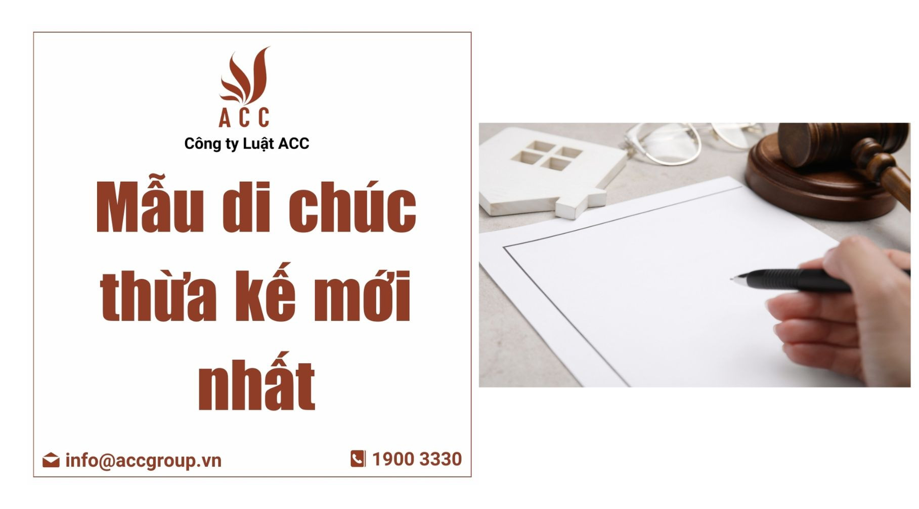 Mẫu di chúc thừa kế mới nhất