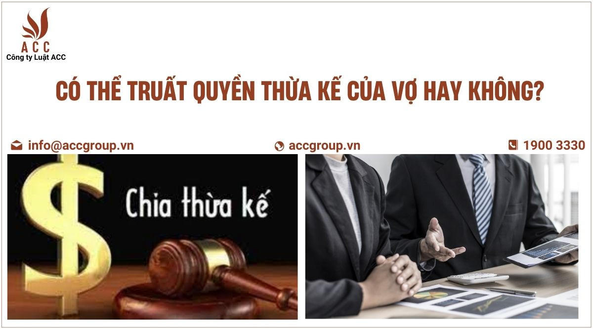 Có thể truất quyền thừa kế của vợ hay không?