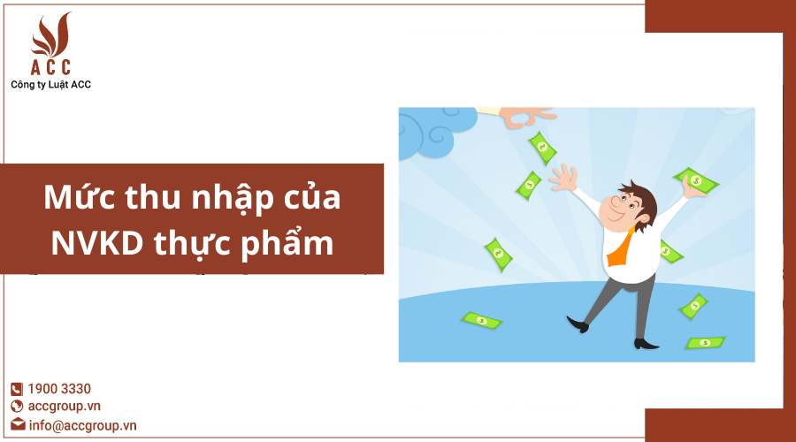 Mức thu nhập của NVKD thực phẩm