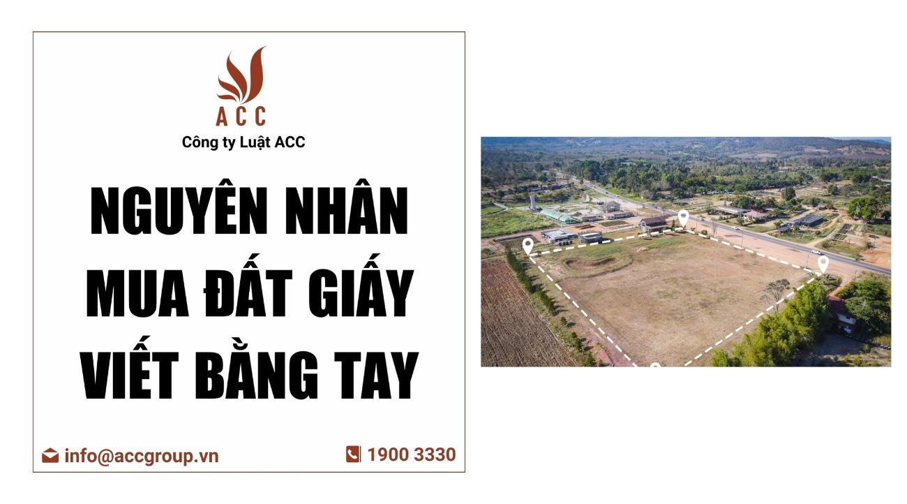 Nguyên nhân mua đất giấy viết bằng tay