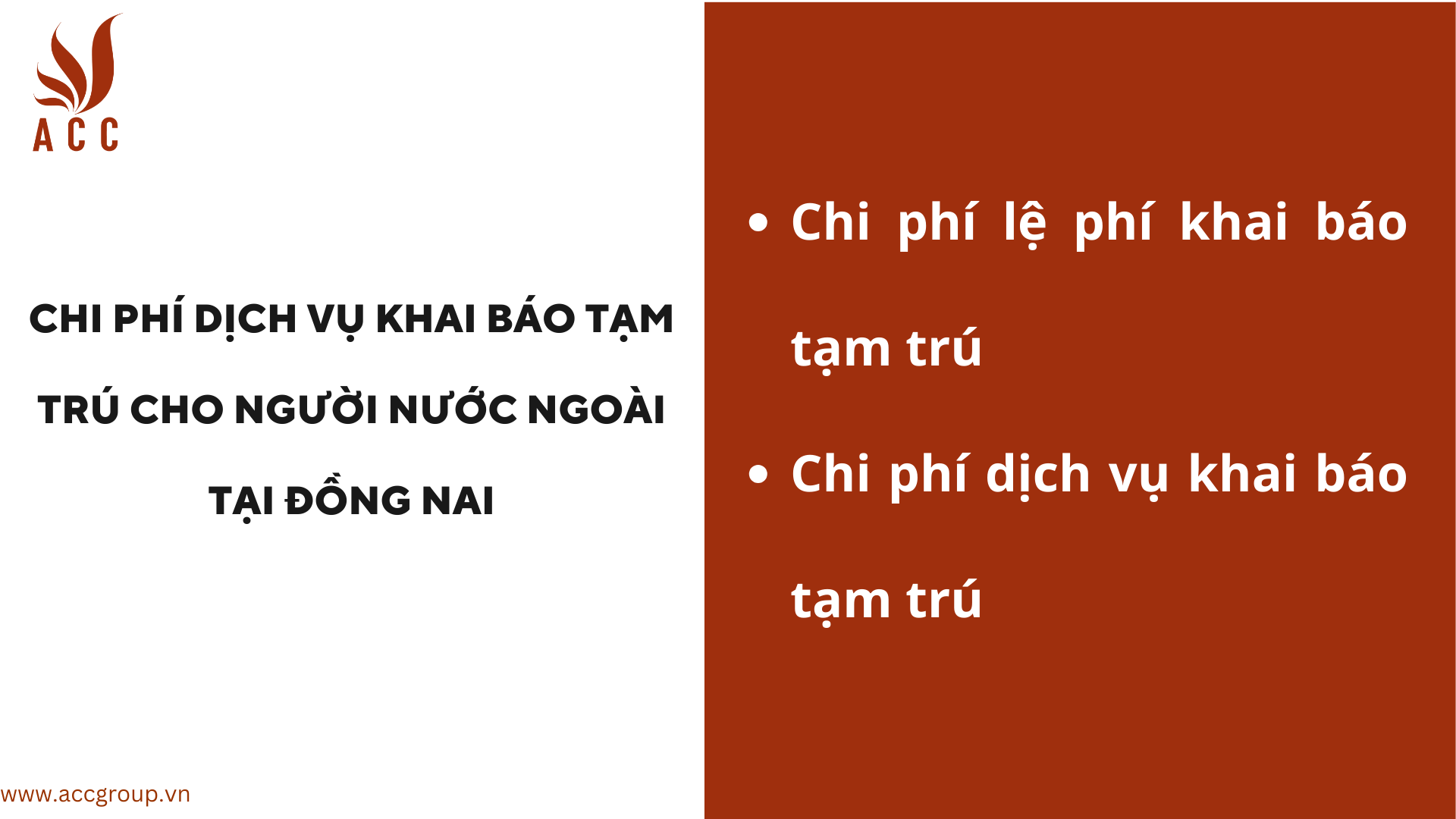 Chi phí dịch vụ khai báo tạm trú cho người nước ngoài tại Đồng Nai