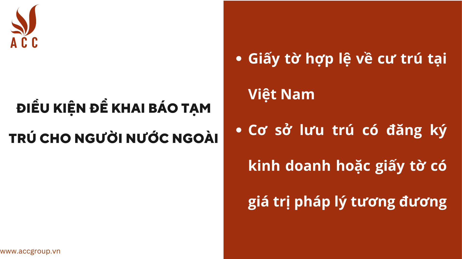Điều kiện để khai báo tạm trú cho người nước ngoài