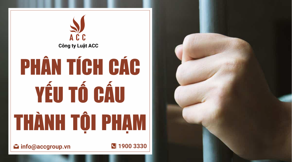 Phân tích các yếu tố cấu thành tội phạm