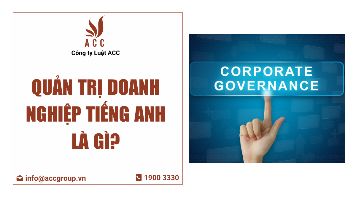 Quản trị doanh nghiệp tiếng Anh là gì?