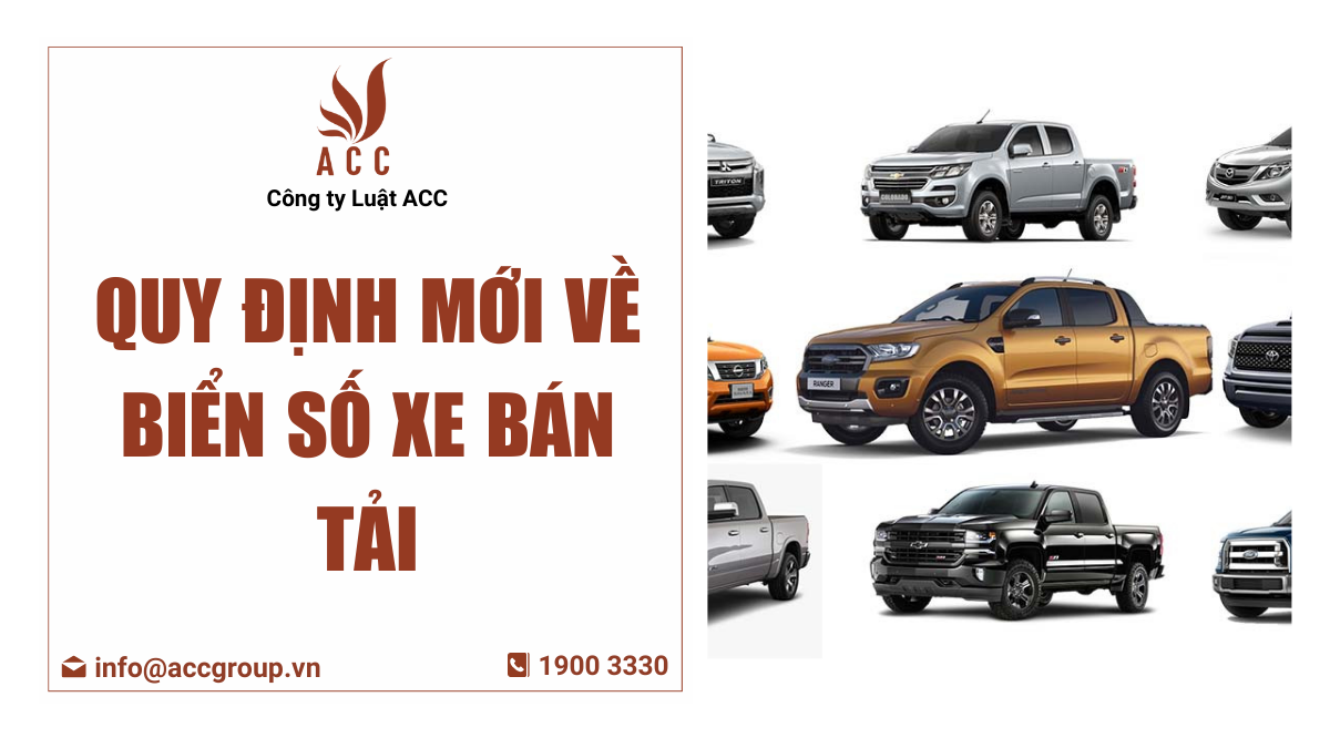Quy định mới về biển số xe bán tải