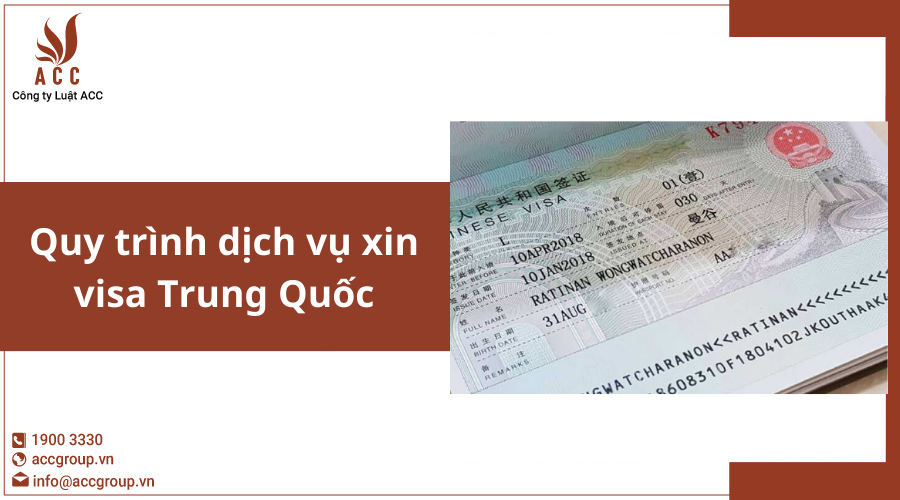 Quy trình dịch vụ xin visa Trung Quốc