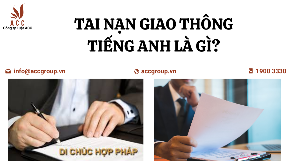 Tai nạn giao thông tiếng anh là gì?