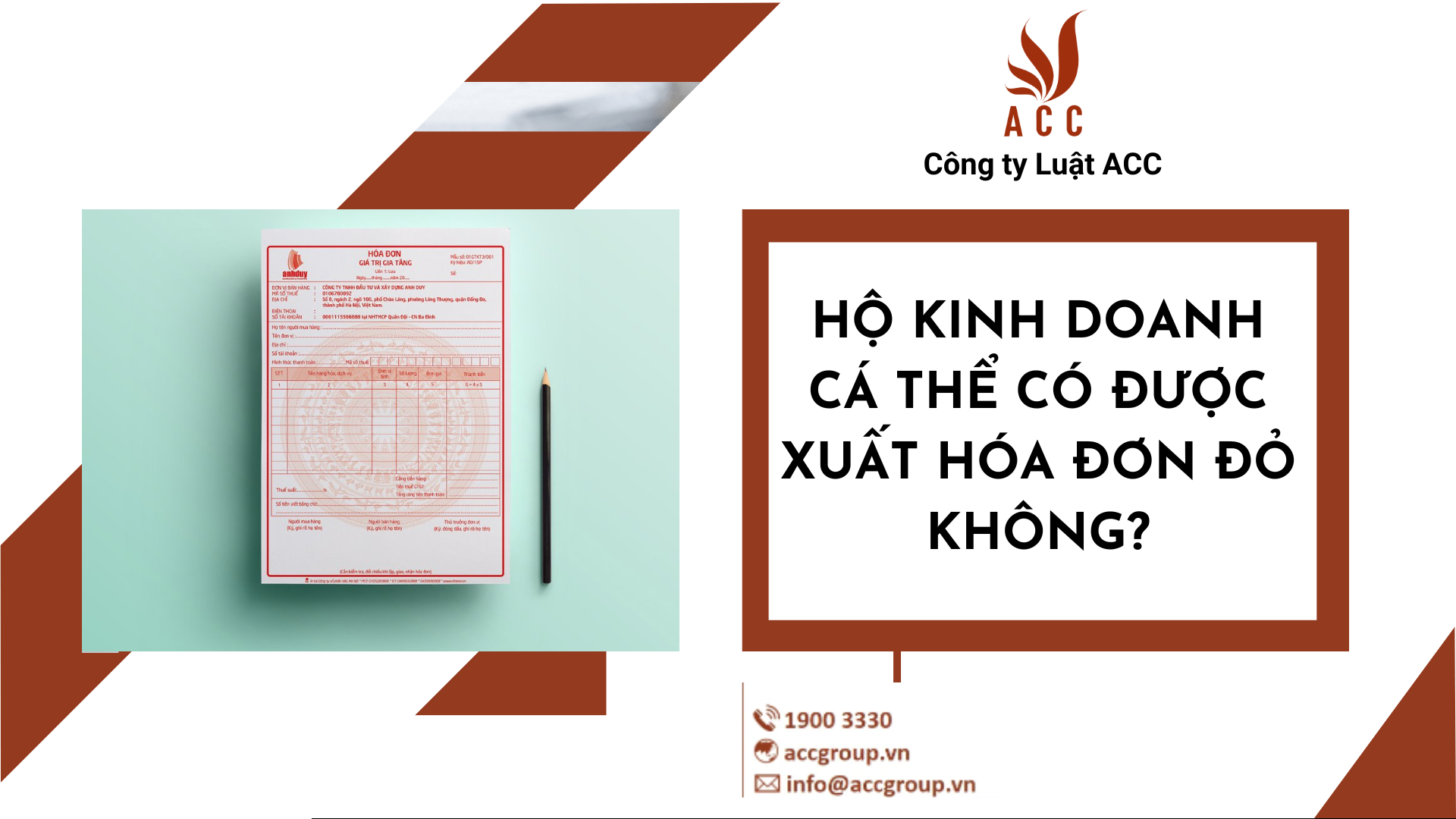 Hộ kinh doanh cá thể có được xuất hóa đơn đỏ không?