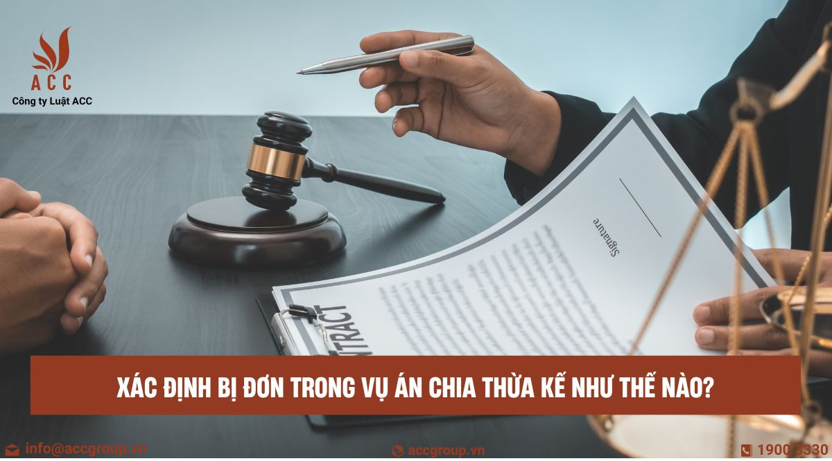 Xác định bị đơn trong vụ án chia thừa kế như thế nào?