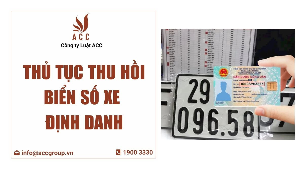Thủ tục thu hồi biển số xe định danh