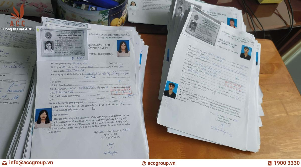 Thuê dịch vụ làm hồ sơ thi bằng lái xe được không?
