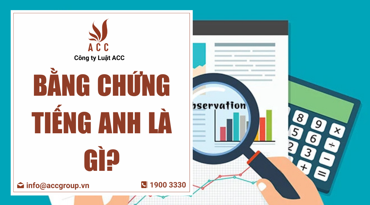 Bằng chứng tiếng Anh là gì?
