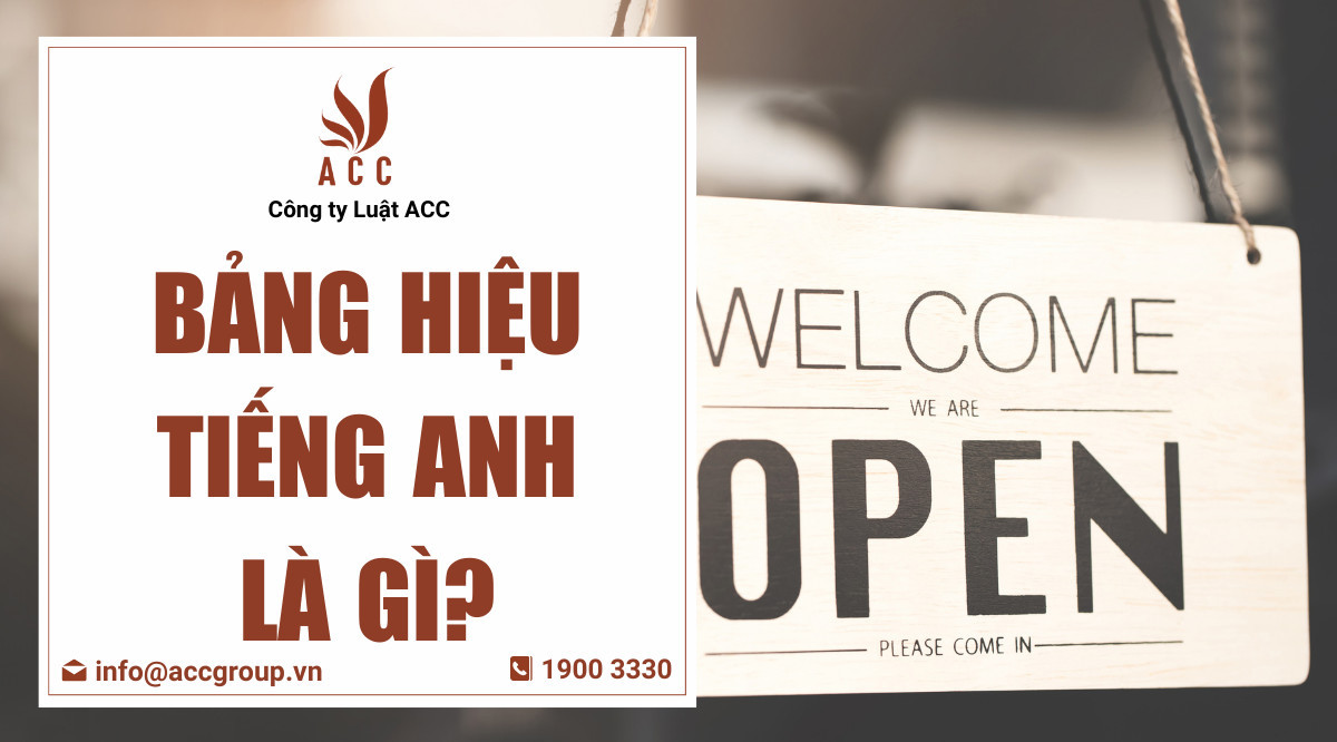 Bảng hiệu tiếng Anh là gì?